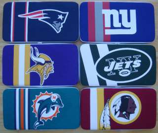 NFL Shell Mesh Jersey Clutch Hard Flat Women Wallet ( Pick Your Teams 