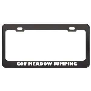 Got Meadow Jumping Mouse? Animals Pets Black Metal License Plate Frame 