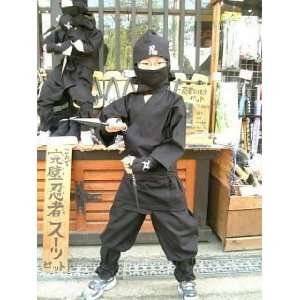   Ninja Uniform and Costume Black/ L 3.94 4.26ft Toys & Games