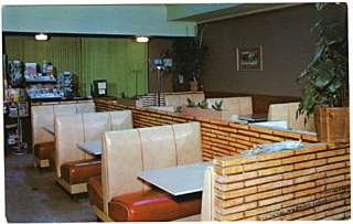 50s Cafe Interior Snyder TX Texas Union/Dermott/Midway  