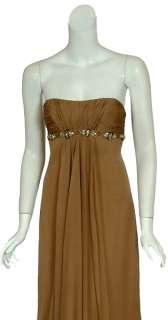 MARCHESA NOTTE Heavenly Silk Long Evening Gown Dress $1045 8 NEW 