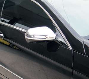 x2 Mercedes C207 E350 E550 Coupe CHROME Mirror Cover 10  