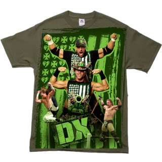 DX Photo D Generation X WWE Olive Drab Army T shirt  