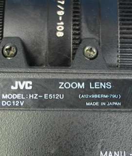 JVC HZ E512U Zoom Lens A12x9BERM 79U Fujinon TV Z Prof.  