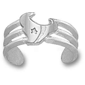  Houston Texans NFL Horn Toe Ring (Silver) Sports 