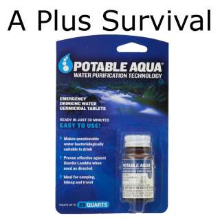   Aqua Emergency Military Water Iodine Purification Pills Tablets  