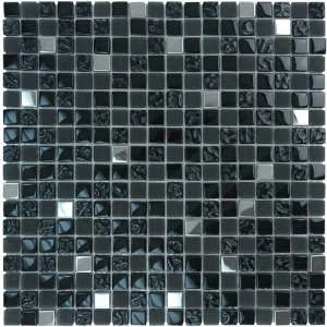   and metal mosaic in black frost textured chrome blen