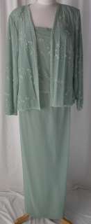 WOMANS DRESS SAGE GREEN MOTHERS OF THE BRIDE DRESS 3XL 22 NWT