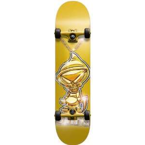 Blind Reaper Iced Out Gold Mini Complete Skateboard, 7.0 Inch  