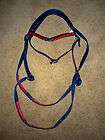 new ronmar nylon red blue bridle headstall horse expedited shipping