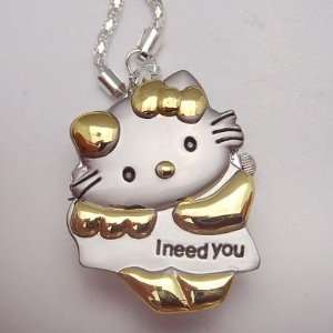  Hello Kitty Necklace Pendant Watch I Need You 