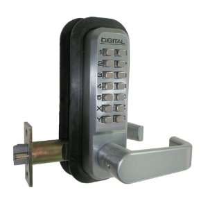   Mechanical Digital Spring Latch Door Lock   Bright Brass Electronics