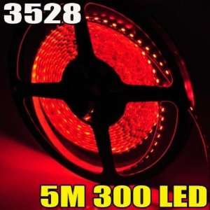 Meter / 16.4 Feet Red 3528 SMD LED Flexible Light Strip 300 LEDS 60 