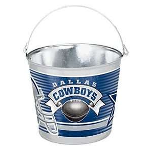  Dallas Cowboys Metal 5 Quart Pail