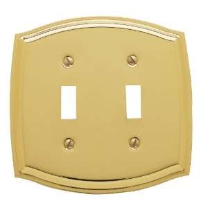   Bronze Switch Plates Colonial Double Toggle Solid Brass Switch plate