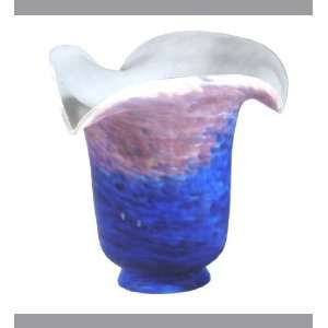  5.5W Fluted Purple And Blue Lamp Shade