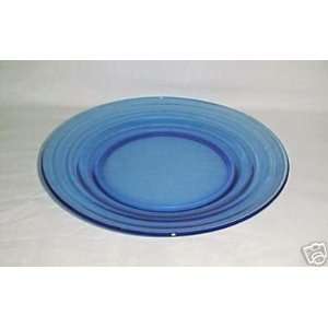   Atlas Moderntone Cobalt Blue Dinner 8 7/8 Plate Depression Glass