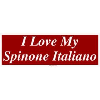  I Love My Spinone Italiano MINIATURE Sticker Automotive