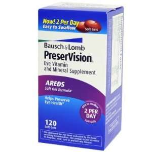 Bausch & Lomb PreserVision Eye Vitamin and Mineral, Soft 