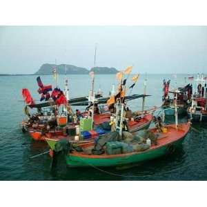  Bateaux De Peche, Thailande   Peel and Stick Wall Decal by 