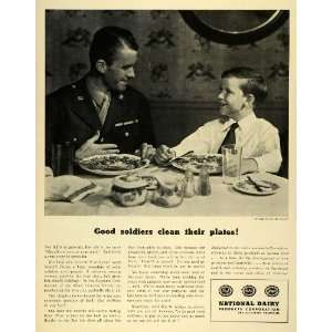  1944 Ad National Dairy Products Corporation Soldier WWII 