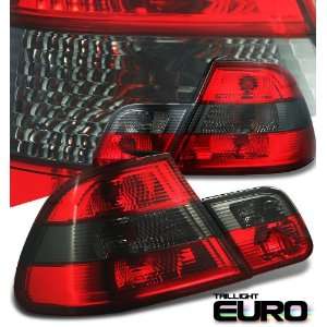  Bmw 1999 2002 3 Series   E46 2Dr Red/Smoke Taillight Red 