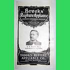 BROOKS RUPTURE APPLIANCE 1912 BROCHURE Jock Strap GROIN SUPPORTER