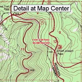   Map   Lost Trail Pass, Montana (Folded/Waterproof)