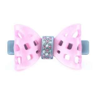   Automatic Barrette And Loaded With Color Rhinestone Highlights Beauty