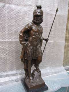 collectable Quality Greek Bronze Myth Ares Warrior Soldier Statue 