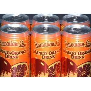 Hawaiian Sun Mango Orange Drink (12 Cans)  Grocery 