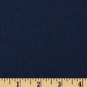  68 Wide Polyester Pique Knit Navy Fabric By The Yard 