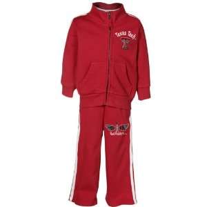 Texas Tech Red Raiders Toddler Scarlet Bobcat Full Zip Warm Up Jacket 