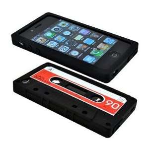  Silicone Cassette Tape Skin Case Cover for iPhone 4 / 4g 