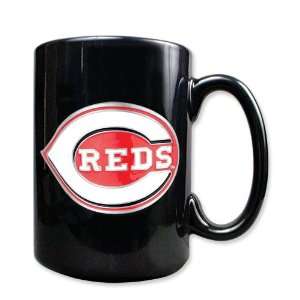  Cincinnati Reds 15oz Black Ceramic Mug
