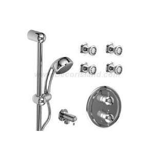   balance system with hand shower rail and 4 body jets