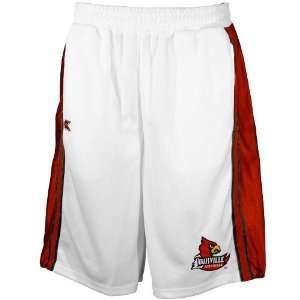  Louisville Cardinals White Double Team Shorts Sports 