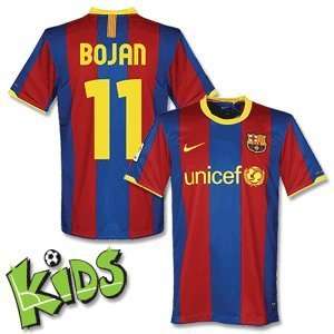   Barcelona Home Jersey + Bojan 11 (Fan Style)   Boys