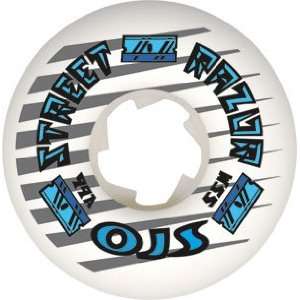 Oj Wheels III Street Razor 99a 55mm White Skateboard Wheels (Set Of 4 