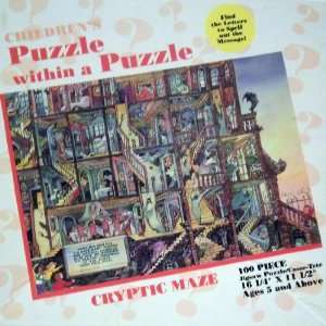   Puzzle Within a Puzzle   Cryptic Maze   100 Pieces Toys & Games
