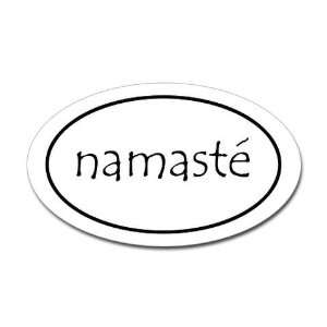  Namaste Yoga Yoga Oval Sticker by  Arts, Crafts 