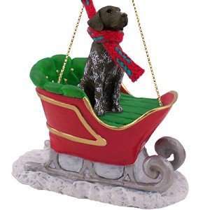  German Shorthaired Pointer Dog Sleigh Holiday Christmas 