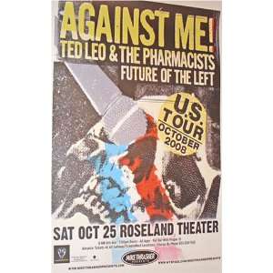  Against Me Ted Leo Concert Poster