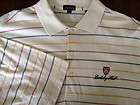 JACK NICKLAUS COLORFUL STRIPED GOLF SHIRT BERKELEY HALL MINT CONDITION 