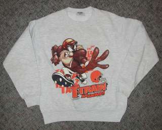 Vintage Cleveland Browns Kids Taz Tasmanian Devil Sweatshirt YM Youth 