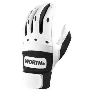  Worth PRBG White/Black Prodigy Batting Gloves Sports 