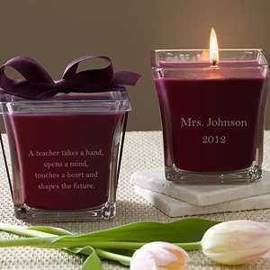    Personalized Candles for Teachers   Mulberry