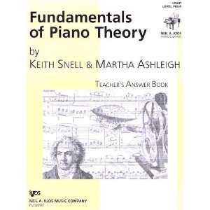   of Piano Theory Teachers Answer Key Level Four 
