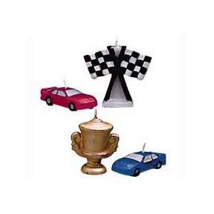  Race Car Candle and Cake Decoration