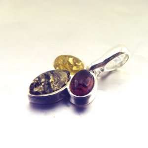  Pendant silver Bourgeon amber. Jewelry